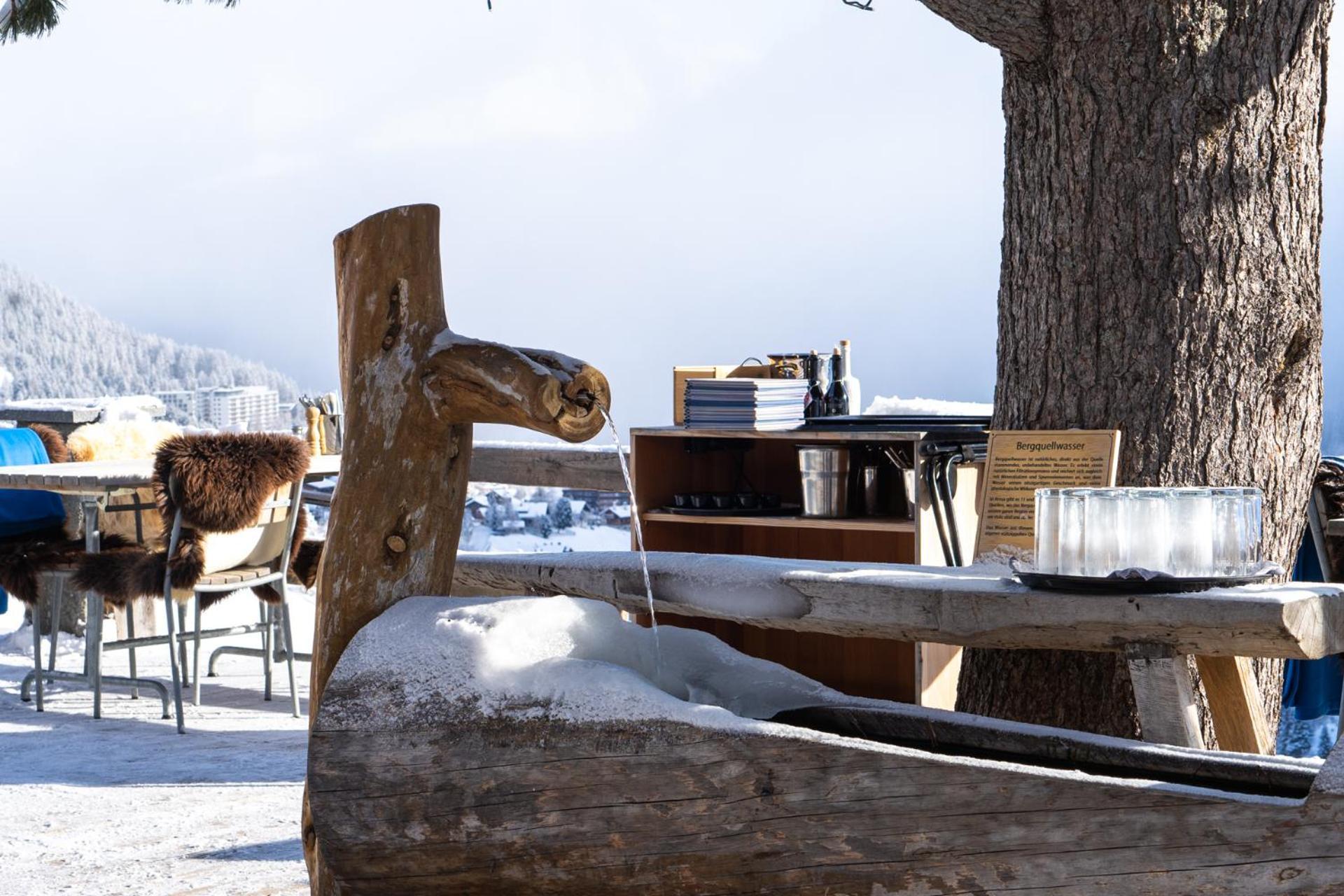 Alpenblick Bergrestaurant & Hotel Arosa Exterior foto